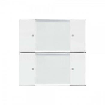 Busch-Jaeger ZigBee Light Link Control Element 6736-84, Double Switch, Studio White