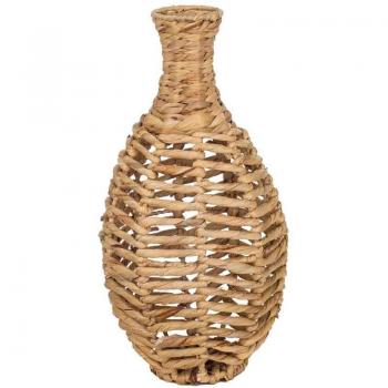 Jarrón decorativo fibras naturales