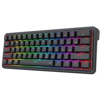 Redragon K722 60% Wired Gasket RGB Gaming Mechanical Keyboard with Hot-Swap and 3-Layer Noise Dampening
