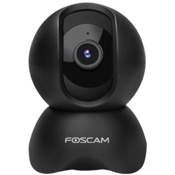 Cámara de vigilancia Foscam X5-B IP 5MP Super HD, WiFi, giratoria e inclinable, visión nocturna, audio bidireccional y detección de movimiento