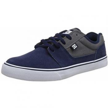 DC Shoes (DCSHI) Tonik-Low-Top Shoes for Men, Zapatillas de Skateboard para Hombre, Navy/Orange, 40 EU