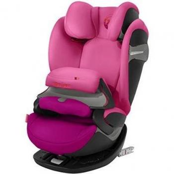 Cybex Pallas S-fix - Silla de coche, grupo 1/2/3 con cojín de seguridad, color rosa
