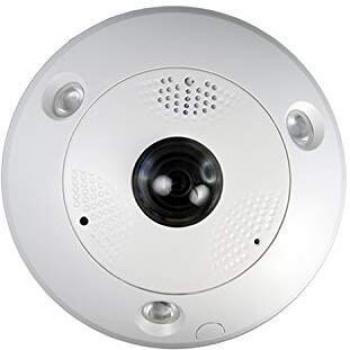 Safire IP Fisheye Cámara de Vigilancia PoE 12MP - IP67 Impermeable Cámara de Seguridad para Interior y Exterior - H.265 PTZ IP Cámara IK08 ONVIF Compatible SF-IPDM360-12Y