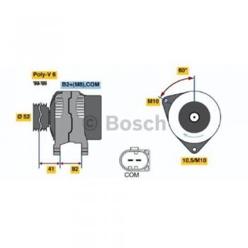 Alternador Bosch 150A 14V para Porsche Cayman y 911 Coupe
