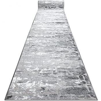 Alfombra de Pasillo Estructural MEFE 6184 Dos Niveles de Vellón Gris Oscuro 90x220 cm