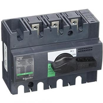 Schneider Electric 28908 Compact INS100 Interruptor-Seccionador, 3 Polos, 100A, 62.5mm x 135mm x 100mm