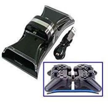 SATYCON Base CARGADORA para Dos MANDOS PS3