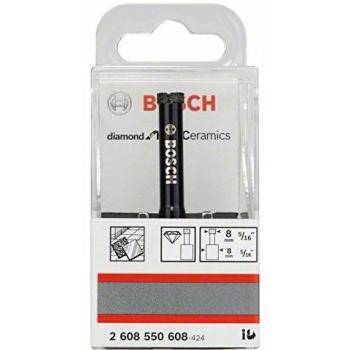 Bosch Professional 2 608 550 608 - Brocas de diamante para perforación en húmedo Diamond for Hard Ceramics, 8 x 35 mm, pack de 1