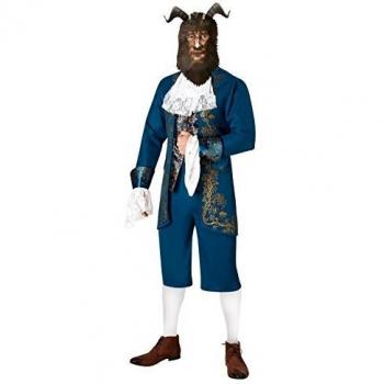 La Bella y la Bestia - Disfraz de Bestia Deluxe para hombre, Talla única adulto