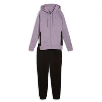 Puma Chándal Classic Lila - Chándal de deporte, color lila, compuesto por chaqueta y pantalones, material transpirable, diseño clásico con logotipo de Puma, adecuado para entrenamiento y uso casual