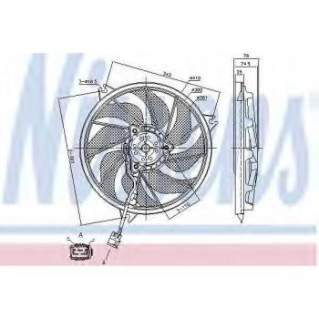 Ventilador de refrigeración del motor NISSENS 85787