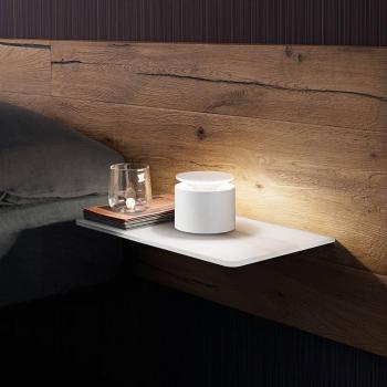 Lámpara de Mesa LED Push Up Zafferano Blanca portátil y recargable con batería