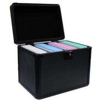 Prodye - DJ Maleta Adecuado para 120 CD/DVD/BLU-Ray, abs, Negro