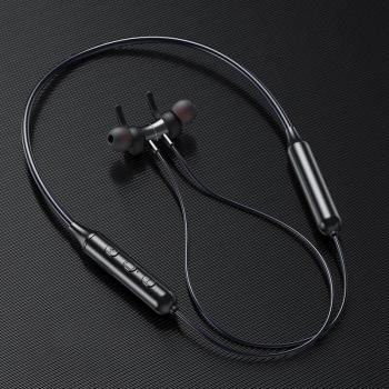 Auriculares Inalámbricos Magnéticos Bluetooth 5.0 con Cinta para el Cuello, Estéreo, Manos Libres, Resistentes al Agua y Micrófono