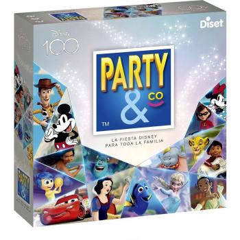 Diset - Party & Co. Disney 100 Aniversario, Juego de Mesa para Niños a Partir de 4 Años