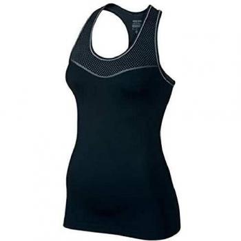 Nike Pro HC Limitless Tank - Camiseta para Mujer, Color Negro/Gris, Talla L