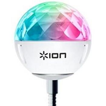 ION Audio Party Ball USB - Dispositivo USB de luces de discoteca sincronizadas con la música