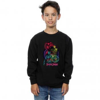 Sudadera Negra para Niños de Marvel Doctor Strange Rainbow, Talla 12-13 años