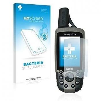 upscreen Protector de Pantalla Mate Compatible con Garmin GPSMAP 60CSx Película Protectora Antibacteriana - Anti-Reflejos, Anti-Huellas, Anti-Rayado