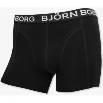 Bjorn Borg Boys' 3-Pack Black Boxer Shorts with Classic Logo, Size 14