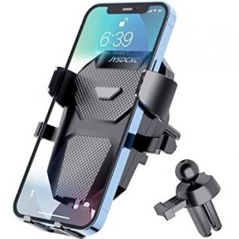 JYSDCXC Soporte movil Coche para la Rejilla de ventilación del Coche 2021 Upgraded Clamp Soporte de teléfono móvil para Coche, Giratorio 360°, con 1 Clip de ventilación