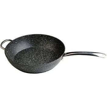 WECOOK! Granite Sartén Honda Aluminio Forjado 32cm, Inducción Completa, Antiadherente Ecológico Piedra