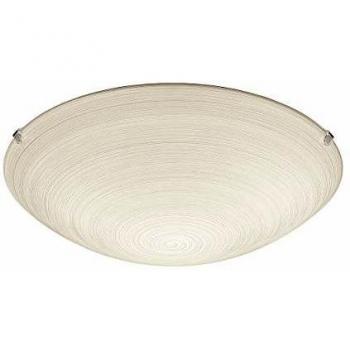 Plafón y Aplique de Techo EGLO MALVA E27 en Acero Blanco Beige