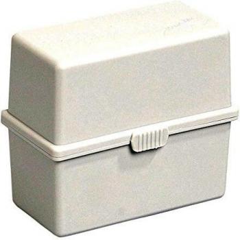 Exacompta A8 Card Index Box, color gris claro 4,90 x 8,80 x 7,70 cm