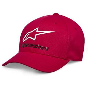 Gorra Alpinestars Always 2.0 Rojo-Blanco-Negro, Gorra de béisbol Flexfit para Hombre, Talla S/M