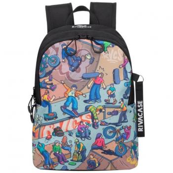 RIVACASE 5420 Agora Mochila para Portátil 12L Capacidad 7-12 Pulgadas Diseño Skaters