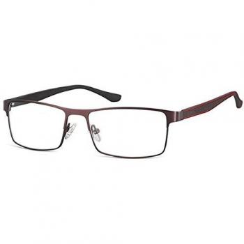 Rectangle Montura completa Metálico Marrones Armazones para Hombre - SmartBuy Collection
