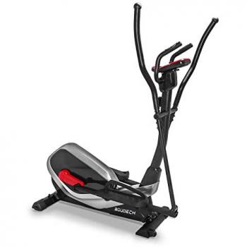 Turbo 9000 - Bicicleta Elíptica a Resistencia Magnética con Volante de 9kg, Display LCD y Cardiofrecuencímetro Incorporado