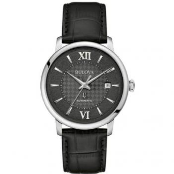 Reloj Hombre Bulova Hudson Automatic 39 mm 96B441, plateado