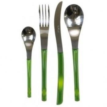 Pinti M116412 - Cuberteria 24 piezas, color verde