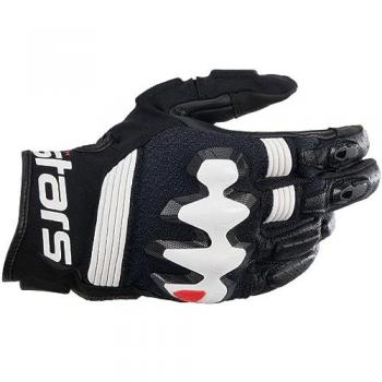 Alpinestars Halo Adventure Motorcycle Gloves - Black/White, Size 3XL