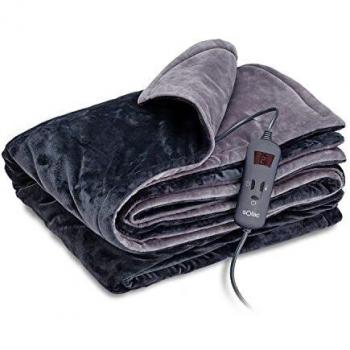 Solac Reikiavik CT8608 Manta Eléctrica Térmica 150W Gris/Negro 140x180cm