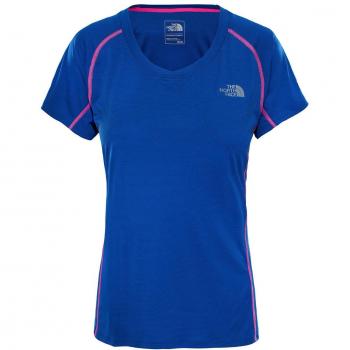 The North Face W Ambition SS Camiseta, Mujer, Azul, S