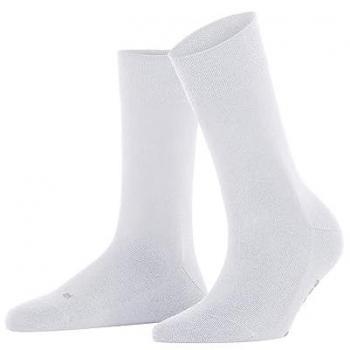 Falke Sensitive New York Women's Long White Socks with Logo, Size 39-42
