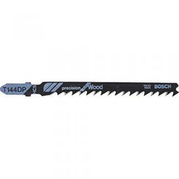 Bosch Professional T 144 DP Precision - Juego de 5 Hojas de Sierra de Calar para Madera Blanda