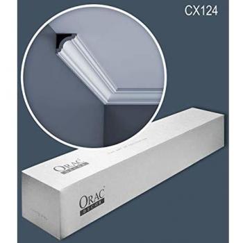 Orac Decor CX124 Complete Box of 39 Cornices Mouldings - 78m, White, Primed