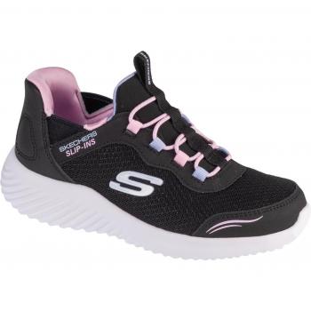Zapatillas Niña Skechers Bounder Slip-Ins Negras 303585L