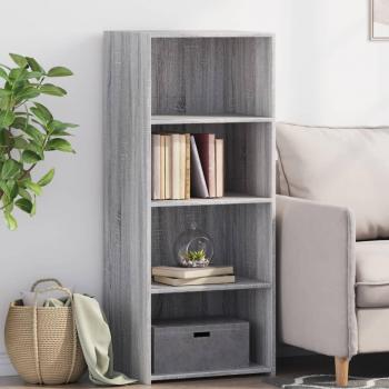 Armario alto de madera multicapa gris Sonoma 50x41x124 cm