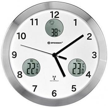 Bresser Reloj DE Pared MYTIME IO 30CM Blanco