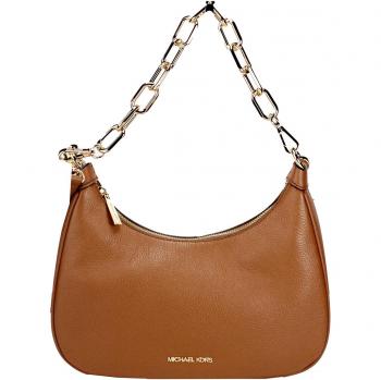 Cora Large Luggage Zip Pouchette Chain Shoulder Crossbody Bag