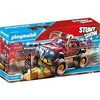 PLAYMOBIL Stuntshow 70549 Monster Truck Horned, Para niños de 4 a 10 años