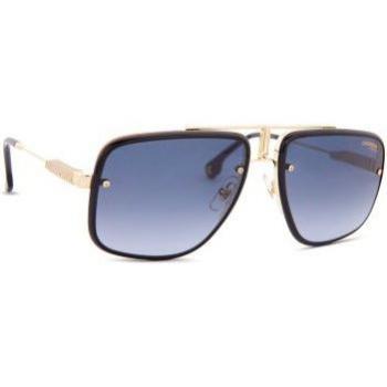 Carrera Glory II RHL 9O 59 Sunglasses - Metal frame, Gold and Black color, Grey Gradient lenses, Unisex design, One Size