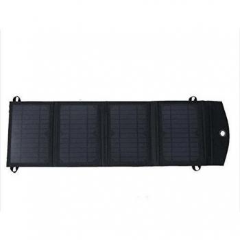 hysada 14 W cargador solar con 2 puertos USB de batería construir con alta eficiencia panel solar celdas para iphone 6s/6/Plus, se, iPad, Galaxy S6/S7/Edge/Plus, Nexus 5 X/6P, cualquier dispositivos USB, y más