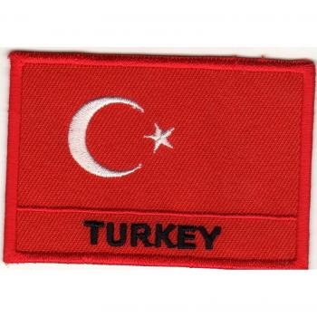 Parche termoadhesivo, diseño de bandera de Turquía