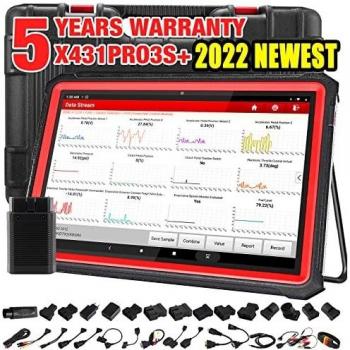 LAUNCH X431 PRO3S+ Profesional Maquina Diagnosis Coche multimarca,Escáner de Todo el Sistema, 31+ reinicio de reaprendizaje, Vin automático, codificación en línea, función guiada, Bluetooth 10.1