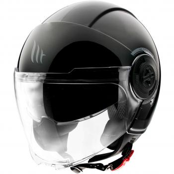 Casco MT Viale SV S Negro Mate - Protección y Estilo, diseño jet, acabado mate, ligero y cómodo